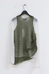 SWAYING/KNIT Slightly Transparent Mohair 2 Piece Set (with Bra) SW22AW1T25 White/Green PS52
